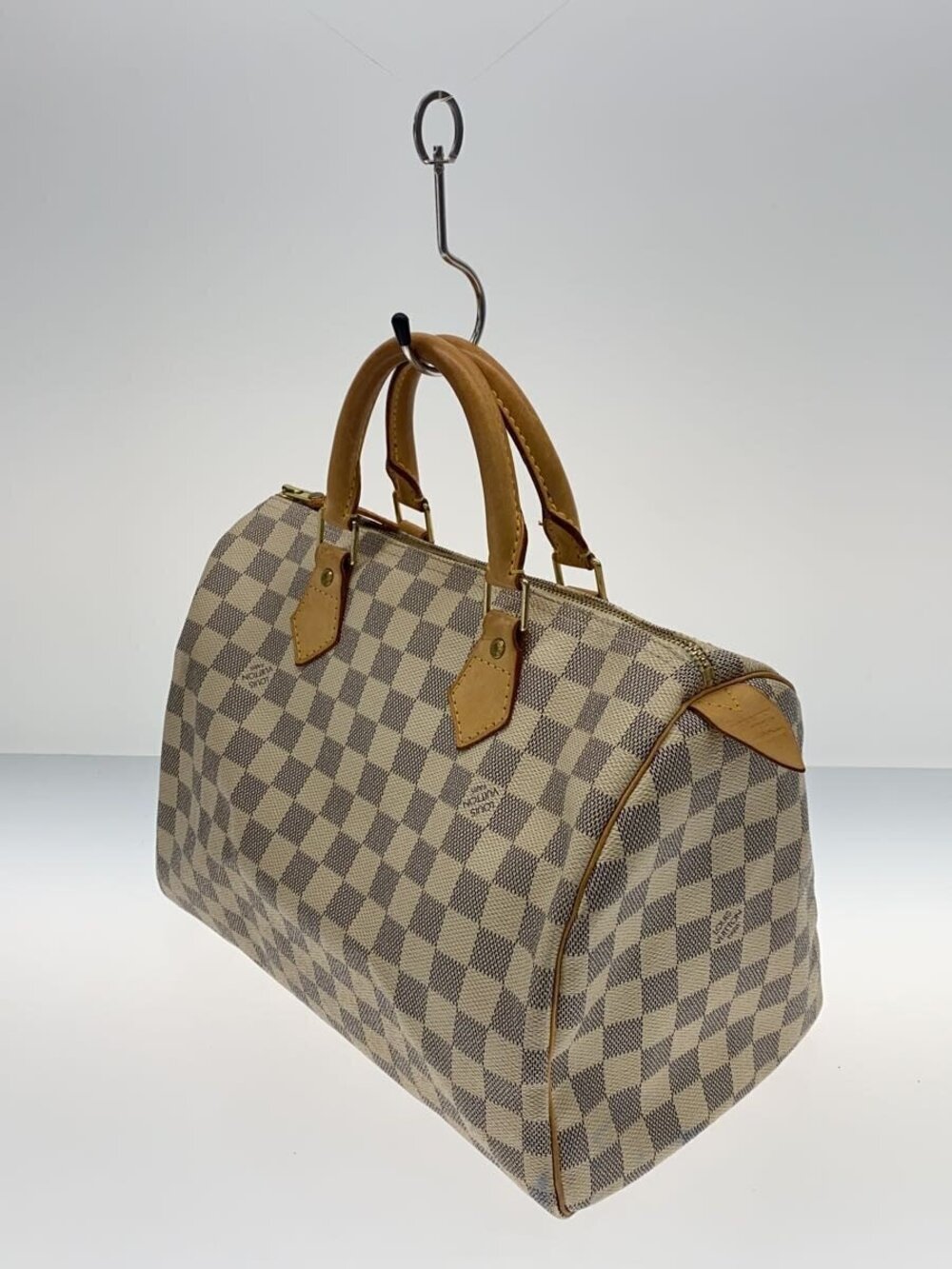 Louis Vuitton Leather Boston Beige over Tan All Bag Tan